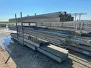 Scaffold Plank Walkways, Aluminum, 20ft to 36ft, and Supporting Scaffolding Material, 1 Lot.
