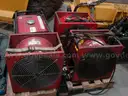 3 smoke ejectors, 3 reels and a Honda generator