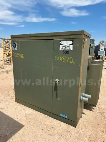 Three Phase Distribution Transformer, 500KVA, Westinghouse, Qty 1