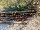 Sucker Rods, Steel &#x26; Fiberglass, 3/4in To 1in, 25ft To 40ft, Qty Approx 75 pcs