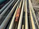 Sucker Rods, Steel &#x26; Fiberglass, 3/4in To 1in, 25ft To 40ft, Qty Approx 75 pcs
