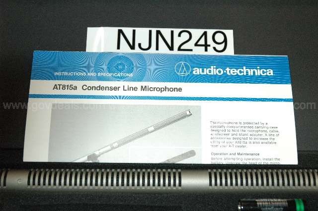 AUDIO TECHNICA AT815A CONDENSER MICROPHONE NJN249 | GovDeals