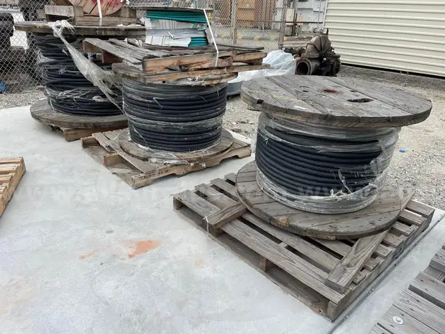 Copper &#x26; Electric Wire Spools, Okonite, Prymian, Dekoron, Approx Qty 54