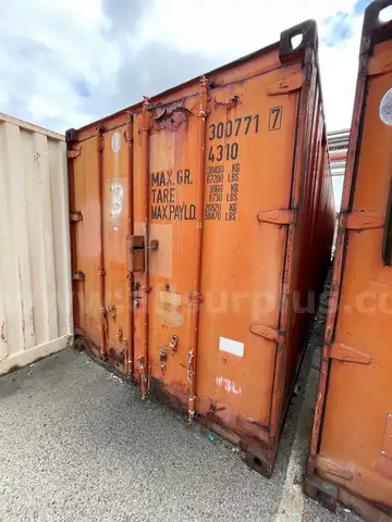 Storage Container, 40ft w/ Contents, Qty 1