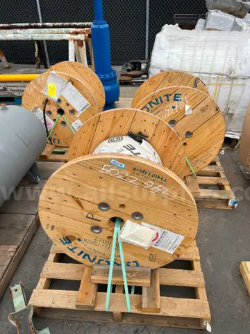 Cable Spools, Datwell &#x26; Wesco, Okonite, Qty 7