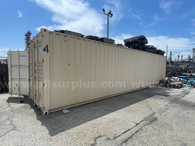 Storage Container, 40ft w/ Contents, Qty 1