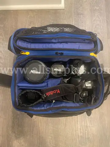 Nikon camara, lens, flash and filters