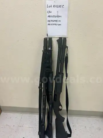 Quantity Three (3) Remington 870 Patrol / Tactical 12 Gauge Shotguns