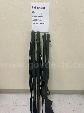 Quantity Three (3) Remington 870 Patrol / Tactical 12 Gauge Shotguns