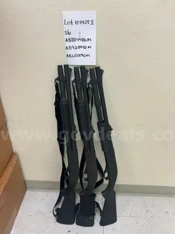 Quantity Three (3) Remington 870 Patrol / Tactical 12 Gauge Shotguns