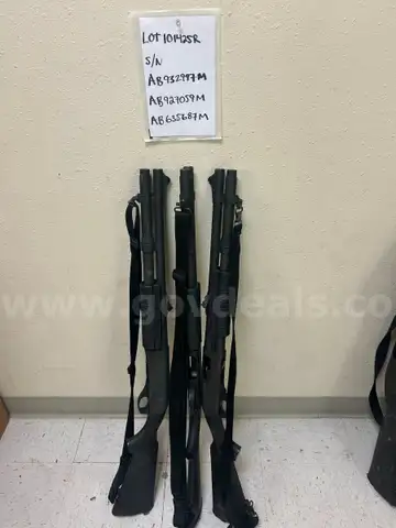 Quantity Three (3) Remington 870 Patrol / Tactical 12 Gauge Shotguns