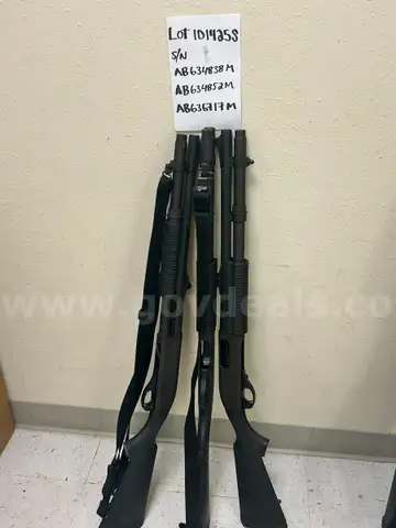 Quantity Three (3) Remington 870 Patrol / Tactical 12 Gauge Shotguns