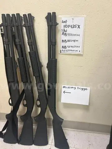 Quantity Four (4) Remington 870 Patrol / Tactical 12 Gauge Shotguns