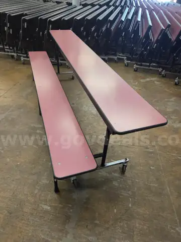 55 - Pink Top Cafeteria Tables