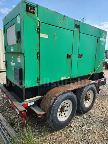 WhisperWatt, Model DCA125USJ, Diesel Generator, 125 kVA/100 kW, John Deere Engine, Used