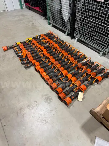 Elkhart Fire Chief Nozzle Lot - 58 complete nozzles & 8 shut offs