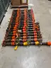 Elkhart Fire Chief Nozzle Lot - 58 complete nozzles & 8 shut offs