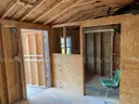 16&#x27; x 11&#x27; shed, painted blue with white trim