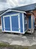 16&#x27; x 11&#x27; shed, painted blue with white trim