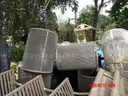 BUS SHELTERS, BUS STOP BENCHES &#x26; TRASH CAN HOLDERS