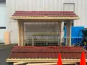 BUS SHELTERS, BUS STOP BENCHES &#x26; TRASH CAN HOLDERS