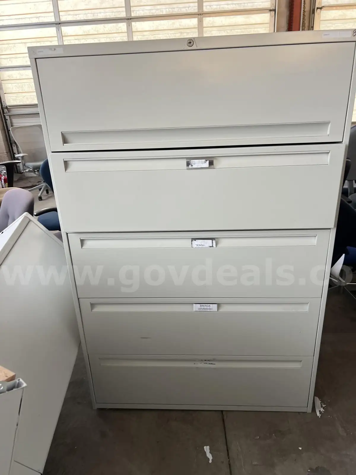 5 Drawer Used Lateral File AllSurplus