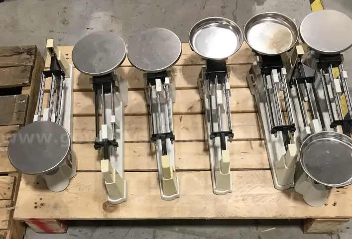 7 used Triple beam OHAUS balance 700/800 series.  (OP)
