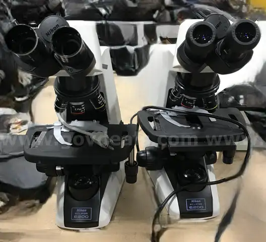 2 used Nikon Eclipse E200 microscopes. (OP)