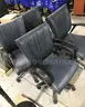 4 used dark blue boardroom chairs. (OP)
