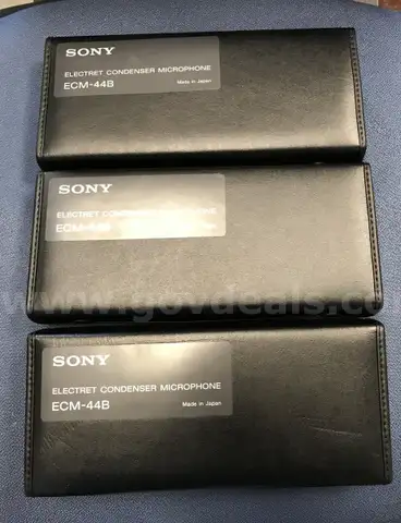 3 used Sony Electret condenser microphones. ECM-44B (OP)