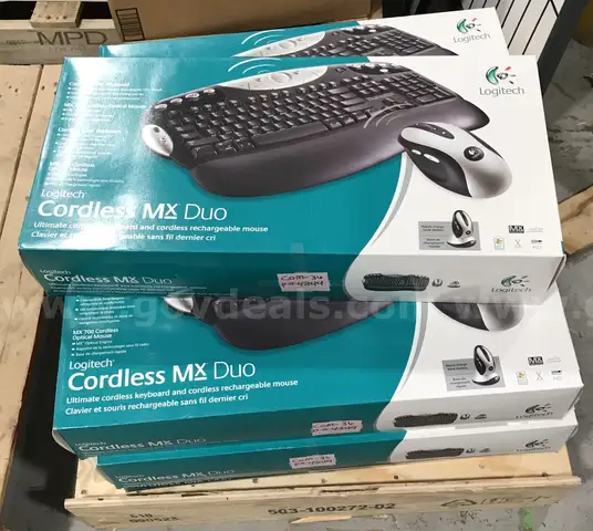 7 used in box Logitech cordless Mx Duo keyboards and mouse. (OP)