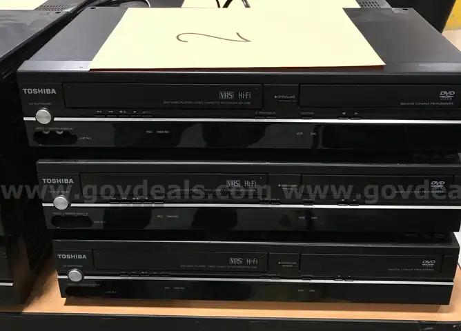 3 used Toshiba VHS players. (OP)