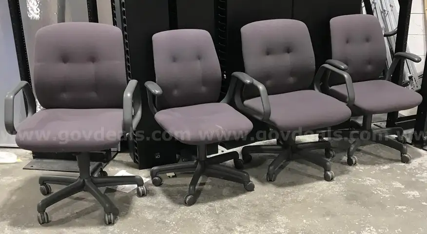 4 used matching office chairs. (OP)