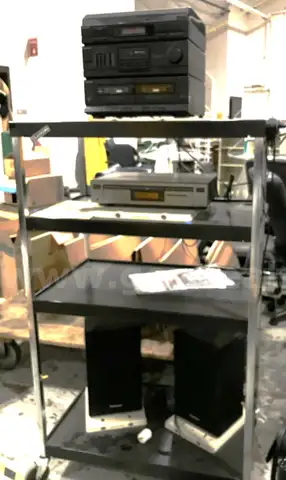 Used Stereo, VCR, combo on a rolling cart. (OP)