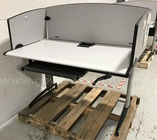 3 used Handicapped desk with manual controls. (OP)