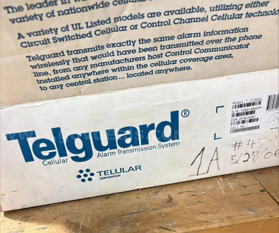 Used like new Telguard alarm box. (FW)