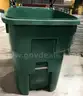 Used 95 gallon rolling trash bin with lid. (OP)