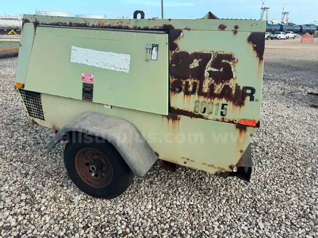 Air Compressor, Trailer Mounted, Sullair 375H, Qty 1