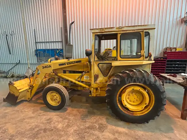 Tractor, Ford 340A, 47HP w/ 6ft John Deere Brush Hog