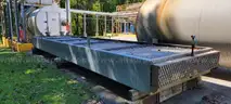 Heater Vessel, 8ft x 20ft x 10ft, w/ Condenser 7ft 8in x 30.5ft x 2ft, 1 Lot