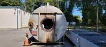Heater Vessel, 8ft x 20ft x 10ft, w/ Condenser 7ft 8in x 30.5ft x 2ft, 1 Lot