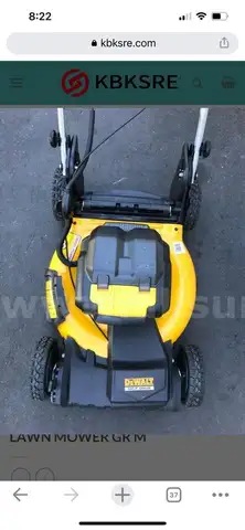VARIOUS DEWALT BATTERY OPERATED LAWN MOWERS