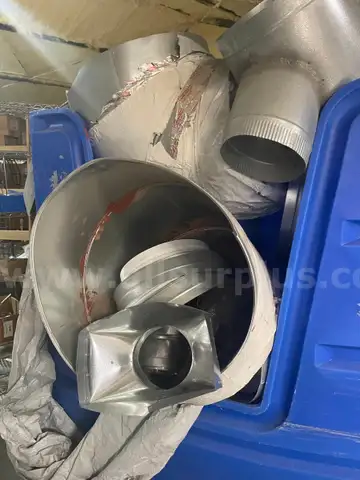 HUGE INVENTORY EXPOSED SPIRAL AIR DUCTS FROM HVAC COMPANY CLOSE OUT
