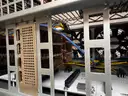 Bitcoin and Ethereum mining operation with backup generator power