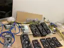 Bitcoin and Ethereum mining operation with backup generator power