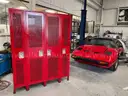 ONE SETS OF METAL LOCKERS 4 BAY HEAVY DUTY