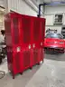 ONE SETS OF METAL LOCKERS 4 BAY HEAVY DUTY