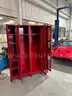 ONE SETS OF METAL LOCKERS 4 BAY HEAVY DUTY