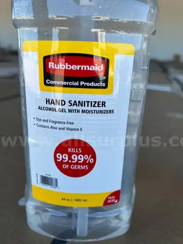 Rubbermaid&#xAE; Commercial Table Top Gel Hand Sanitizer 64 Oz Pump Bottle