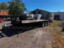 Triple-Axle Flatbed Trailer – Heavy Duty, All-Steel, No Sides or Roof